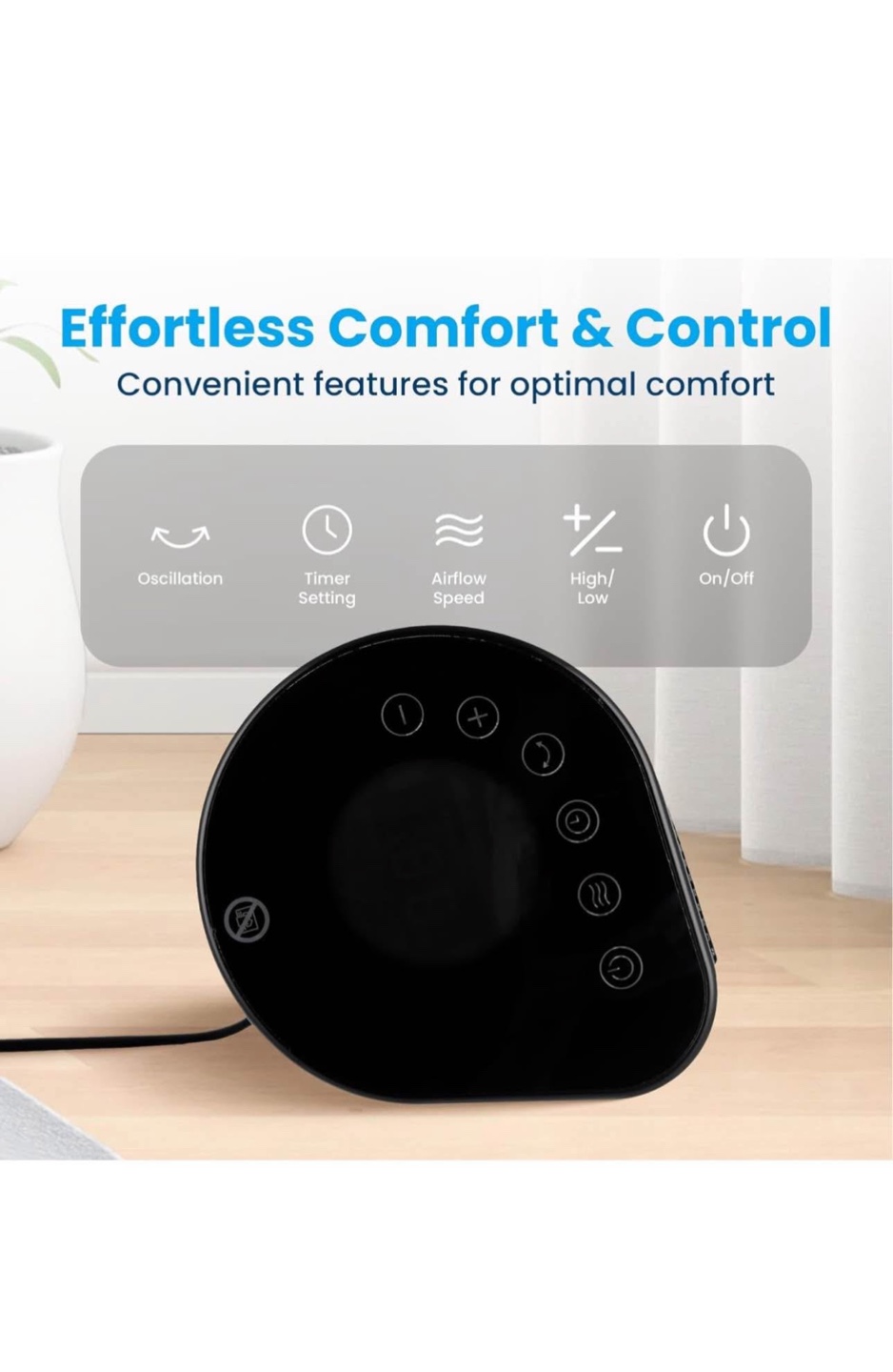 Senville 1500W Space Heater for Indoor Use - photo 5