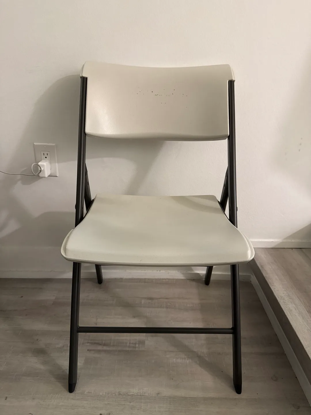 Lifetime Folding Chair - Off- white thumbnail