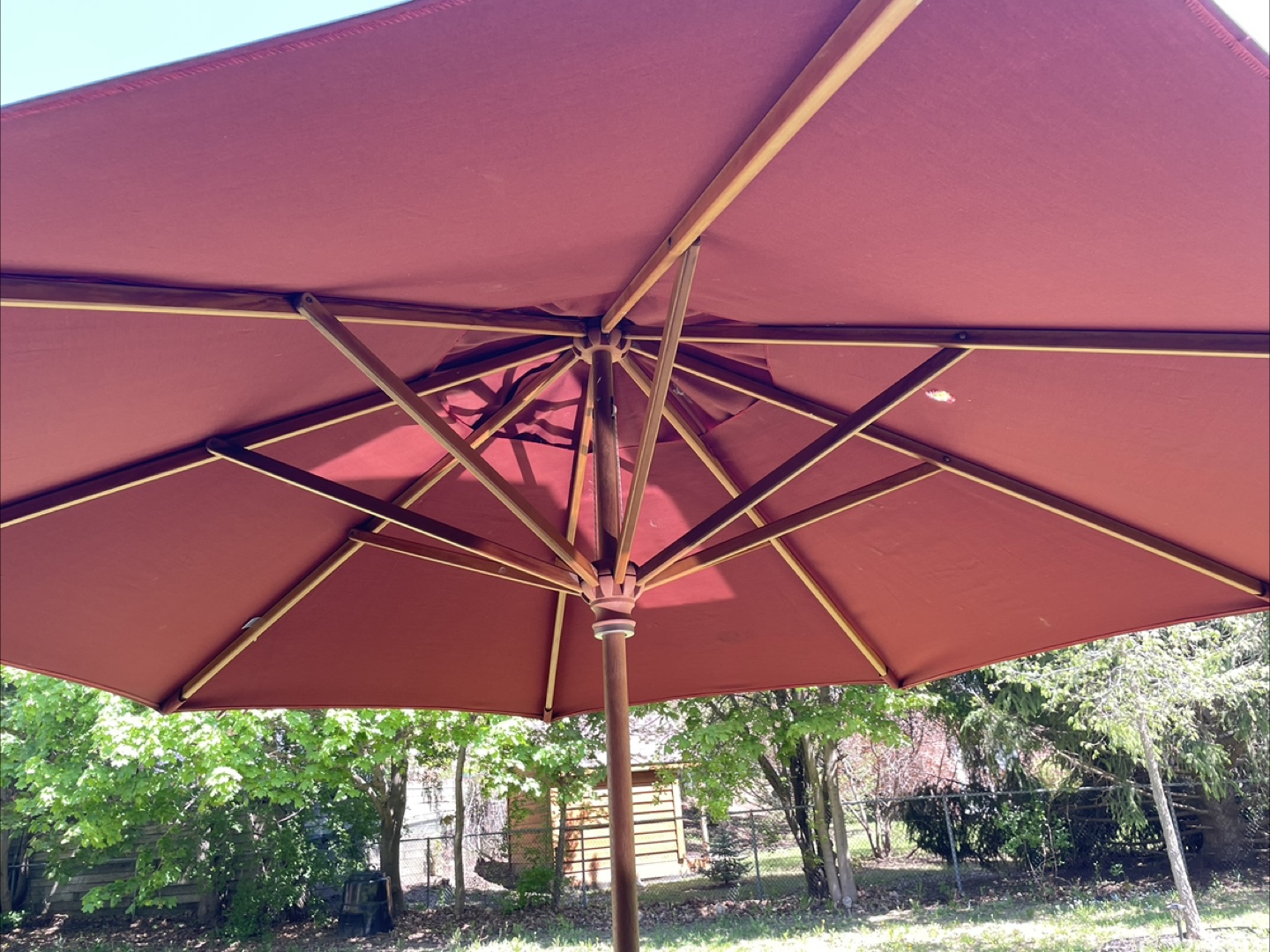 6-Piece Patio Set with Glass Top Table and Umbrella - photo 4