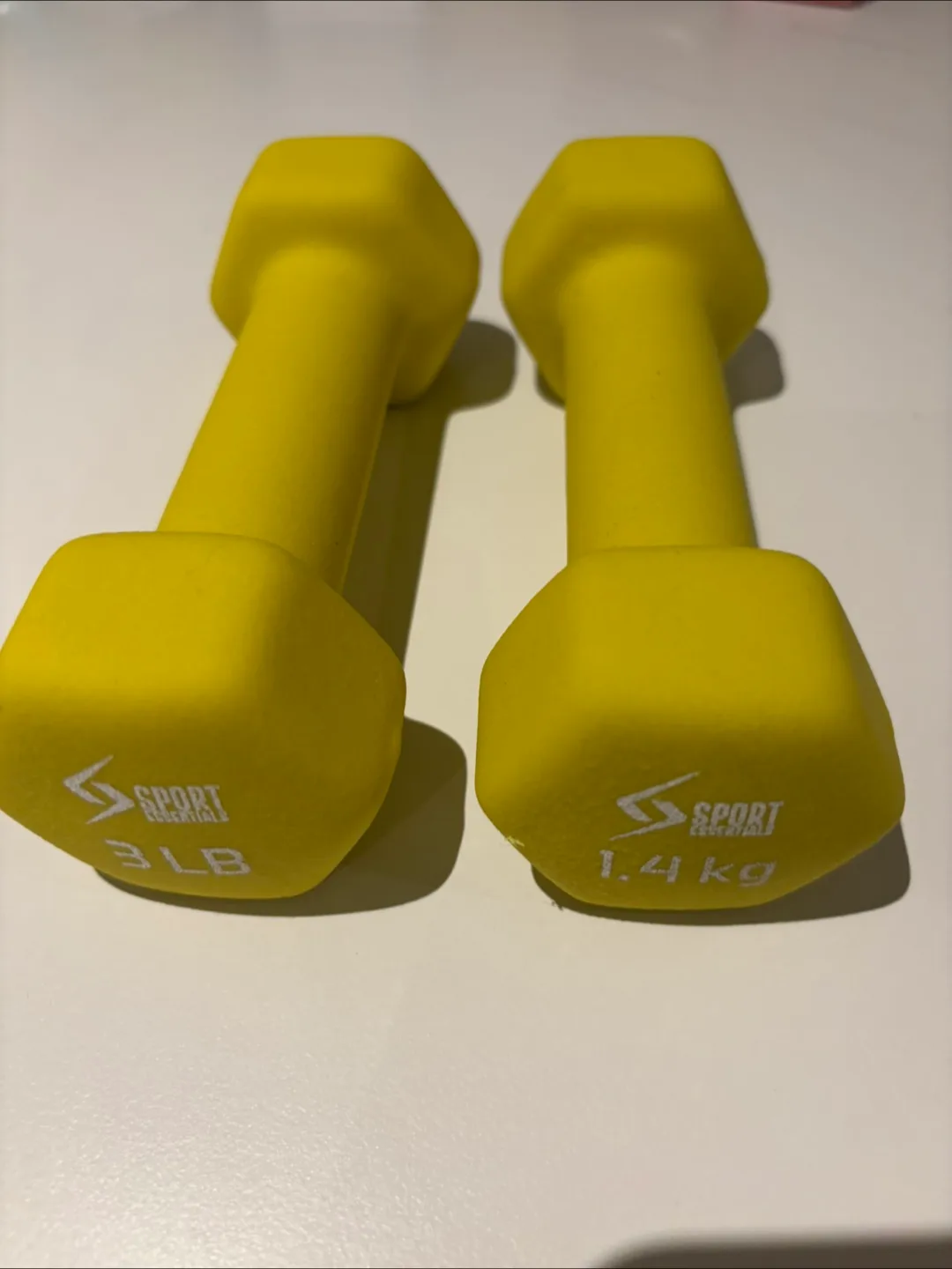 Pair of 3lb Dumbbells - Yellow thumbnail