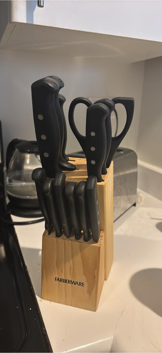 Farberware 10-Piece Knife Block Set with Scissors