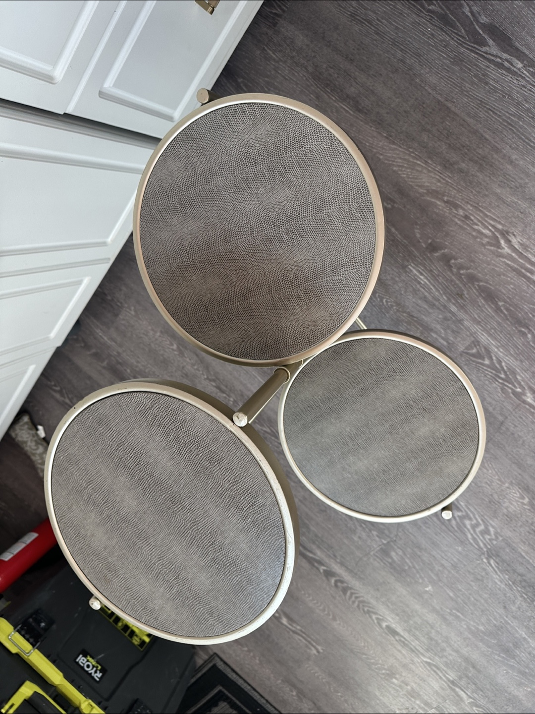 Three Tiered Gold Metal plant stand - photo 2