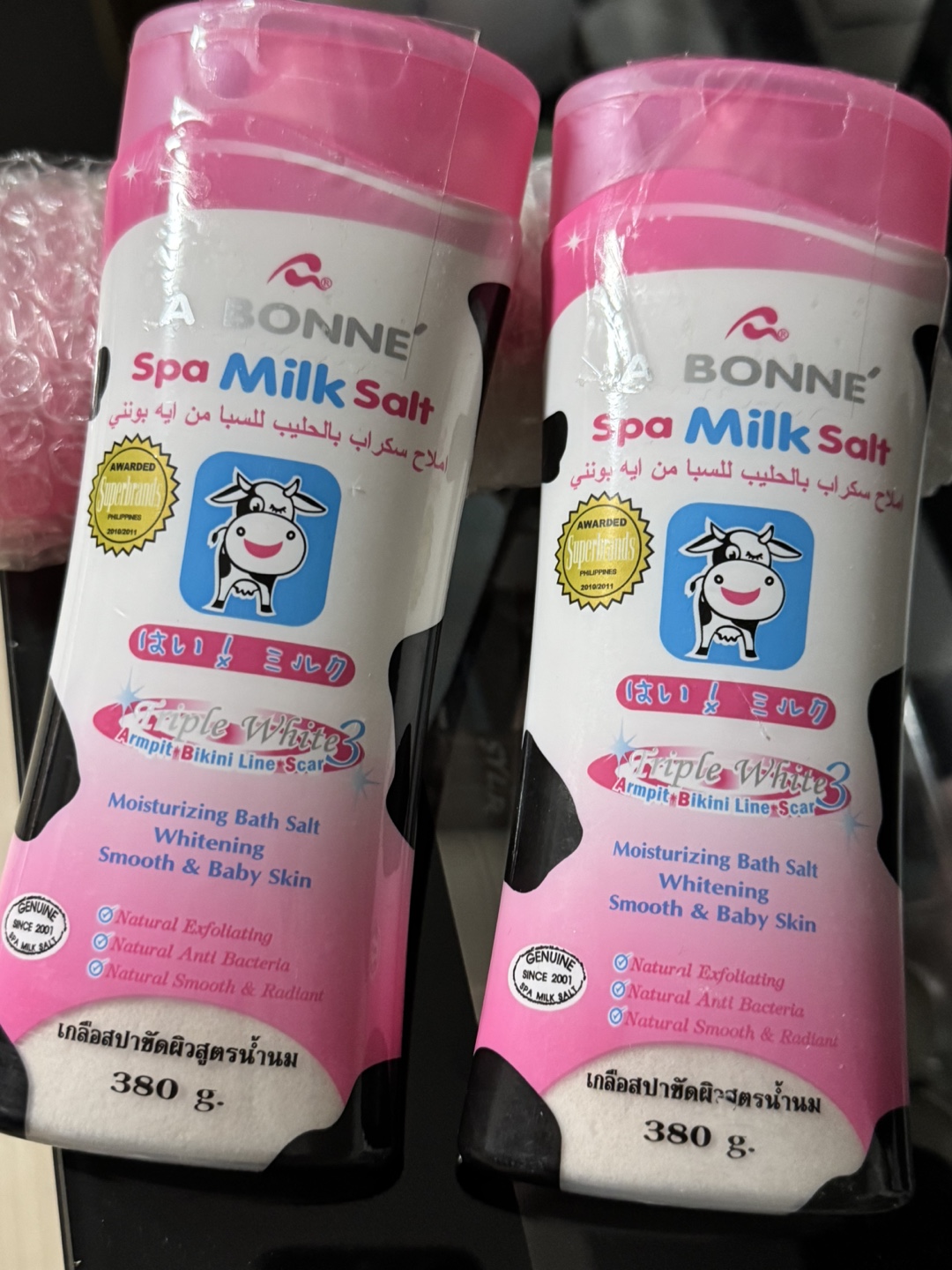 A BONNE Spa Milk Salt Whitening Bath Salts 380g