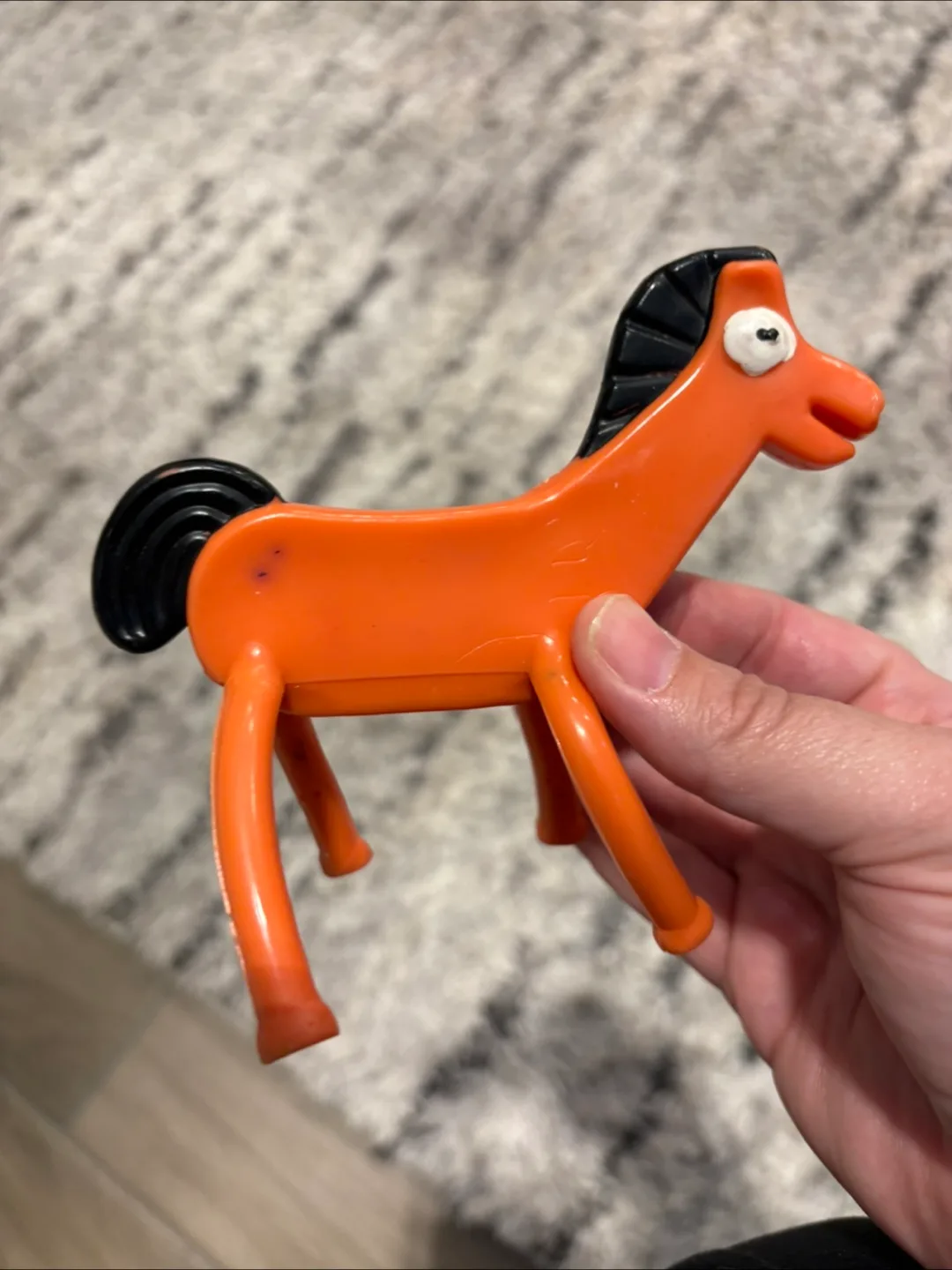 Vintage Orange Horse Toy - Pokey image indicator(2)