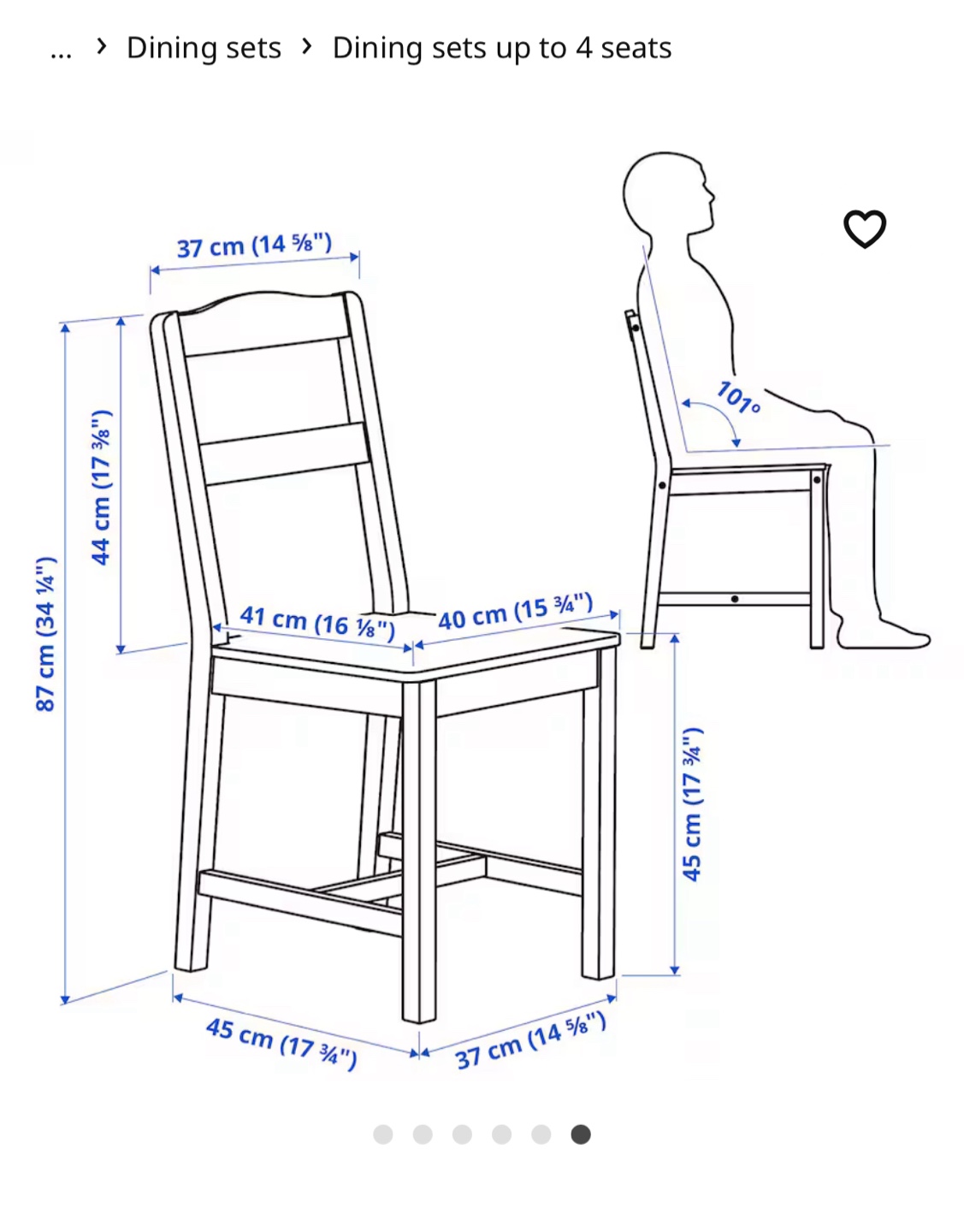 IKEA Jokkmokk Dining Set - Table and Two Chairs - photo 4