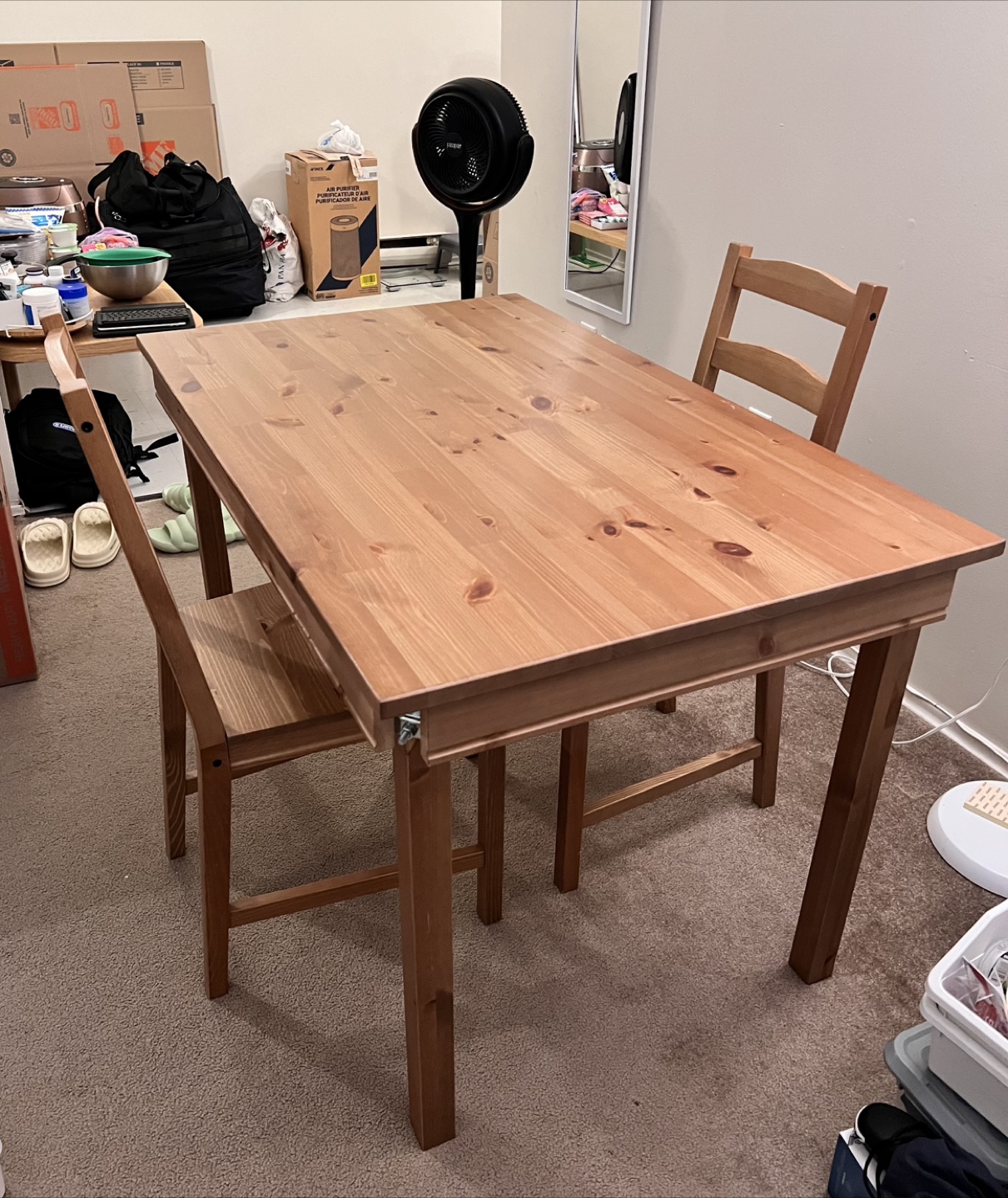 IKEA Jokkmokk Dining Set - Table and Two Chairs