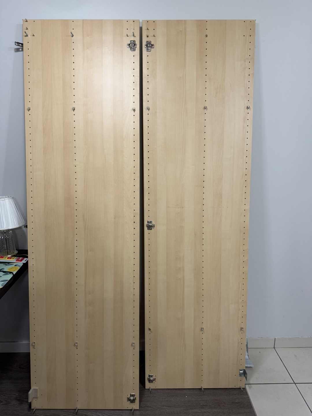 IKEA PAX Wardrobe Doors - Light Beech - Two Doors + Extra Parts - photo 2