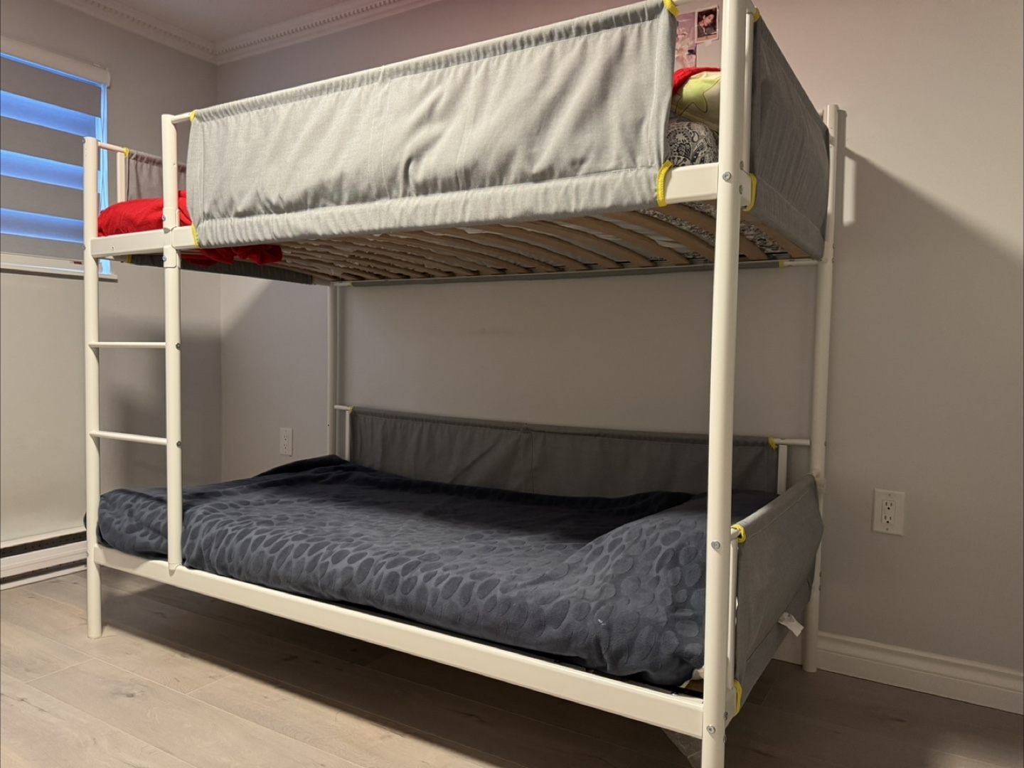 IKEA Twin-over-Twin Bunk Bed with Guardrails