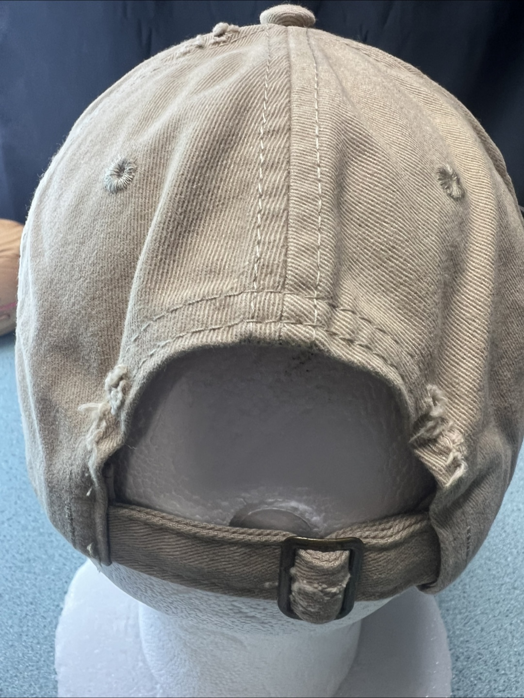Kith Distressed Enzyme Washed Cotton Twill Khaki Hat - photo 4