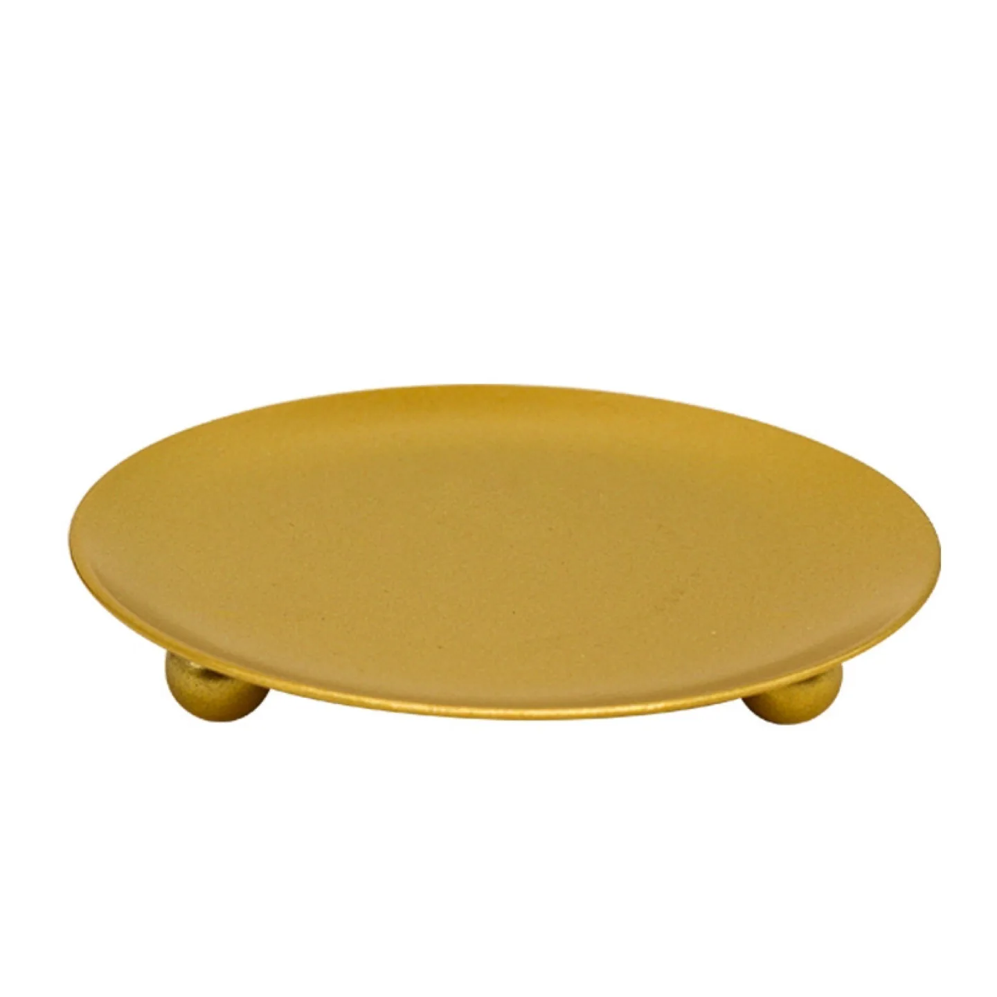 Gold Metal Decorative Tray with image indicator(4)