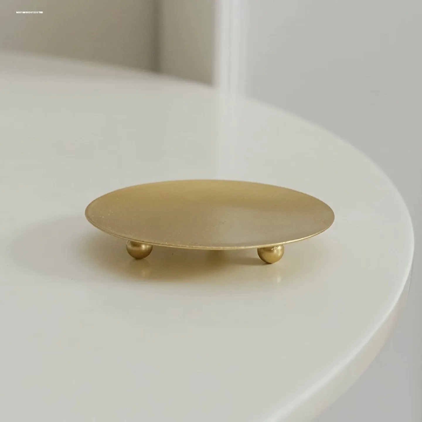 Gold Metal Decorative Tray with image indicator(9)