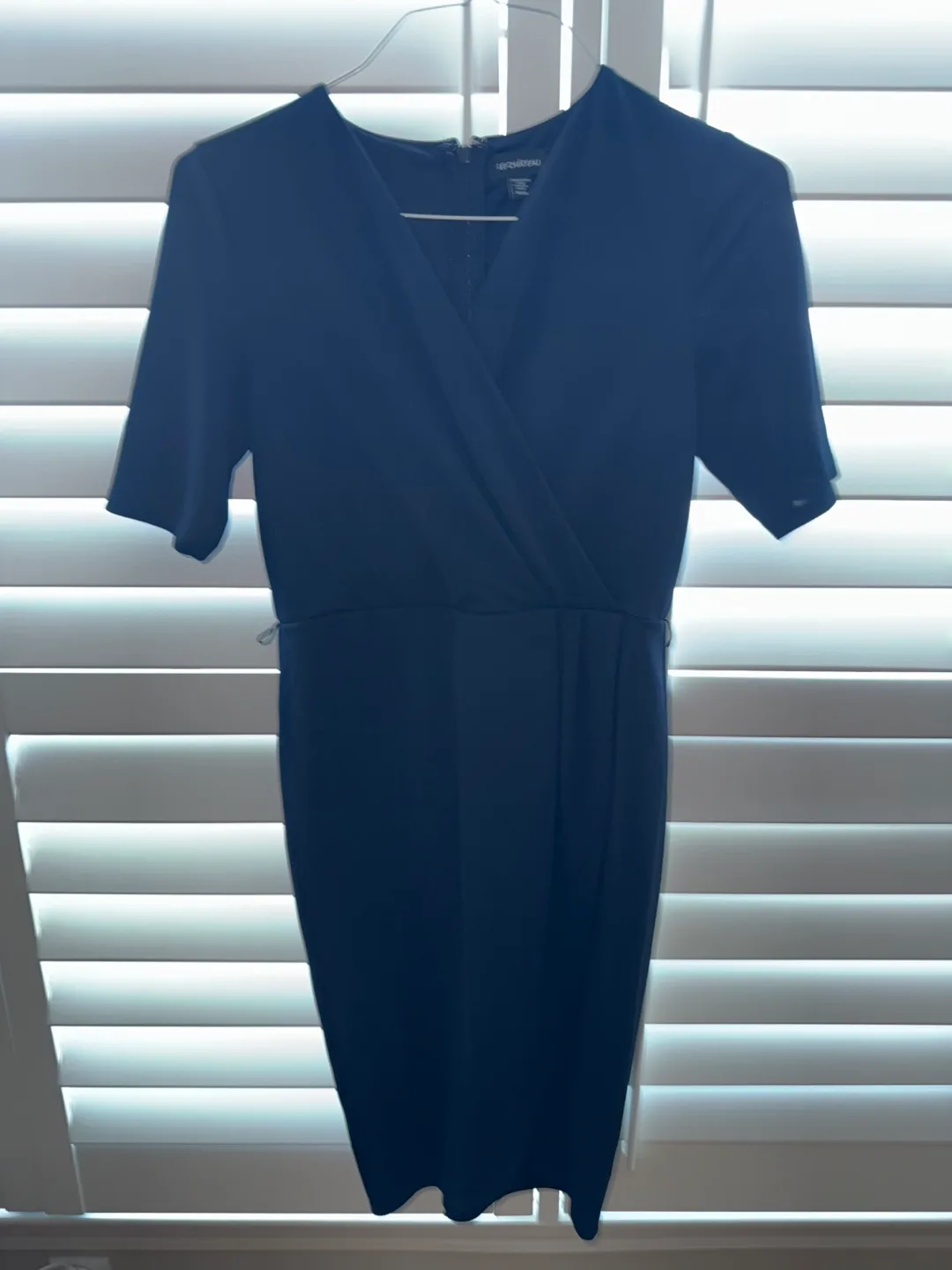 Navy Blue Wrap Dress thumbnail