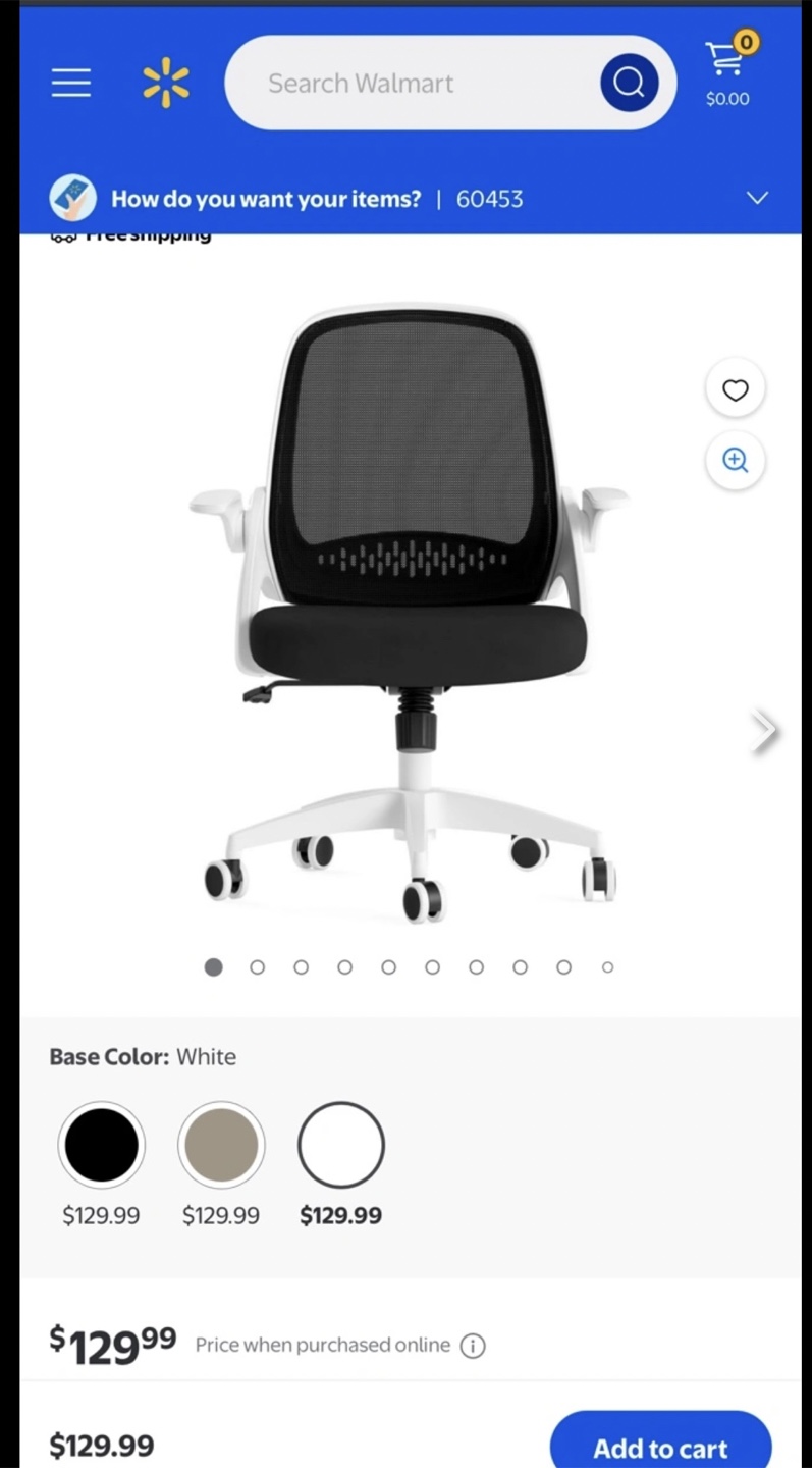Hbada Office Task Chair - White