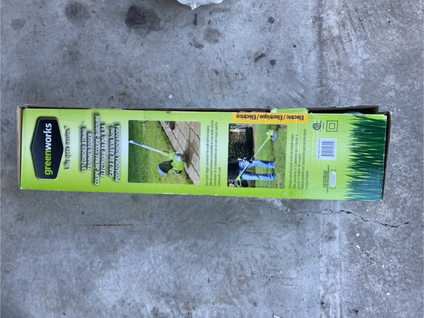 Greenworks 15' Corded String Trimmer/Edger - New in Box - photo 2