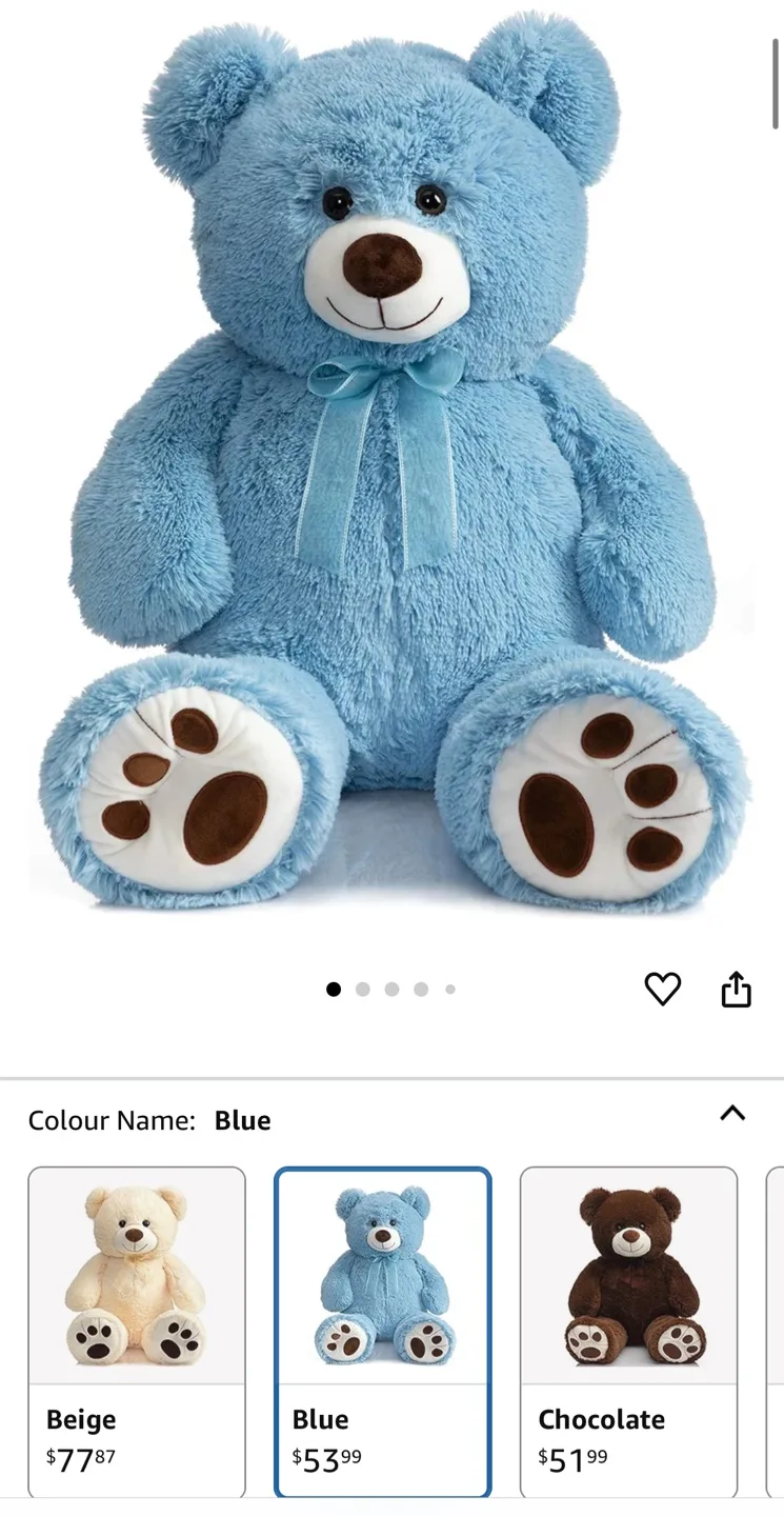 HUGE Bear Stuffed Animal Toy image indicator(3)