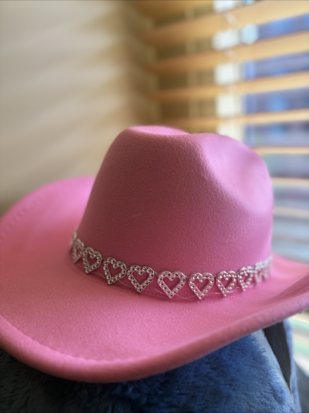 Pink Cowboy Hat with Hearts