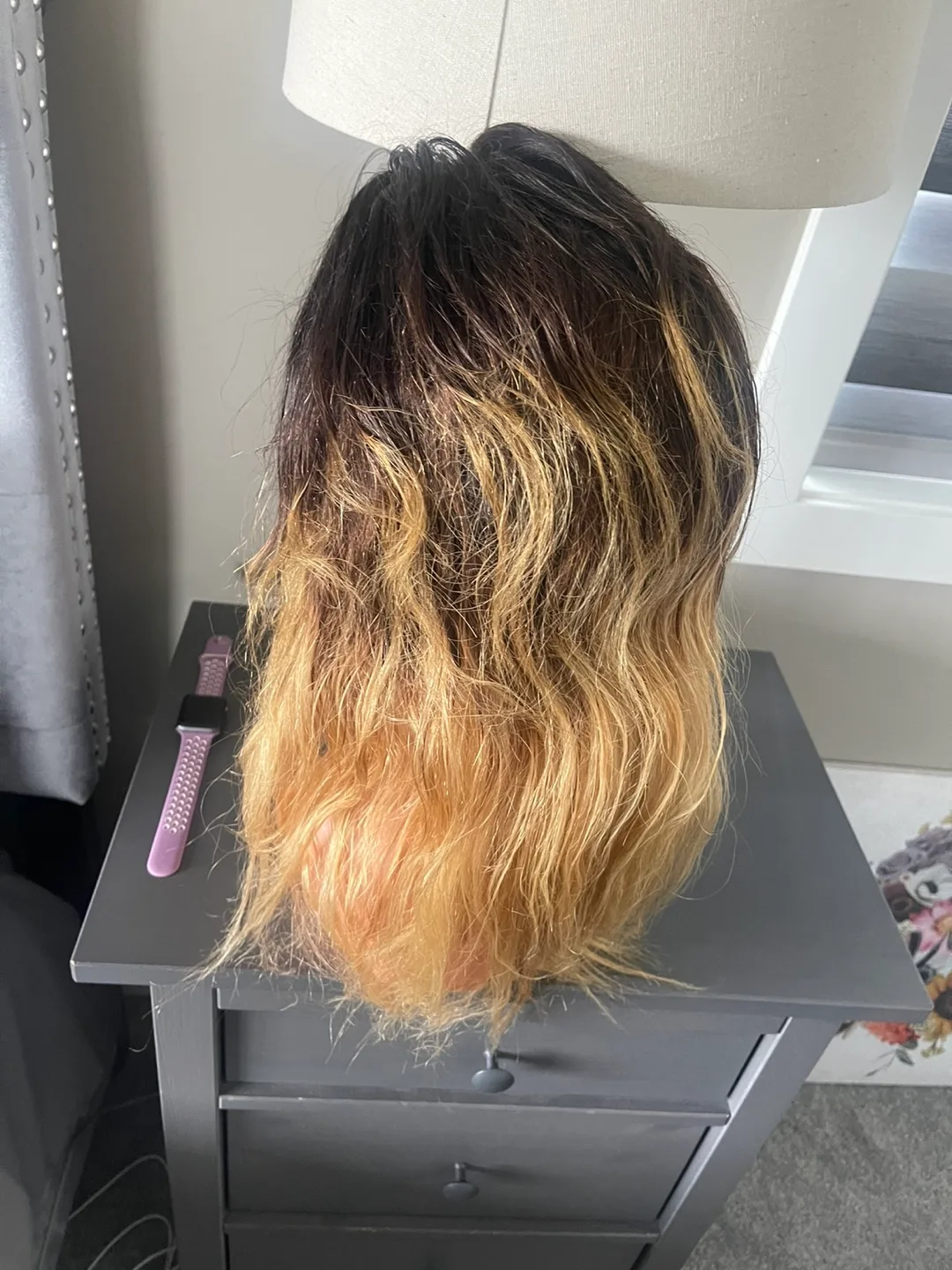 Ombre Lace Front human hair Wig image indicator(2)