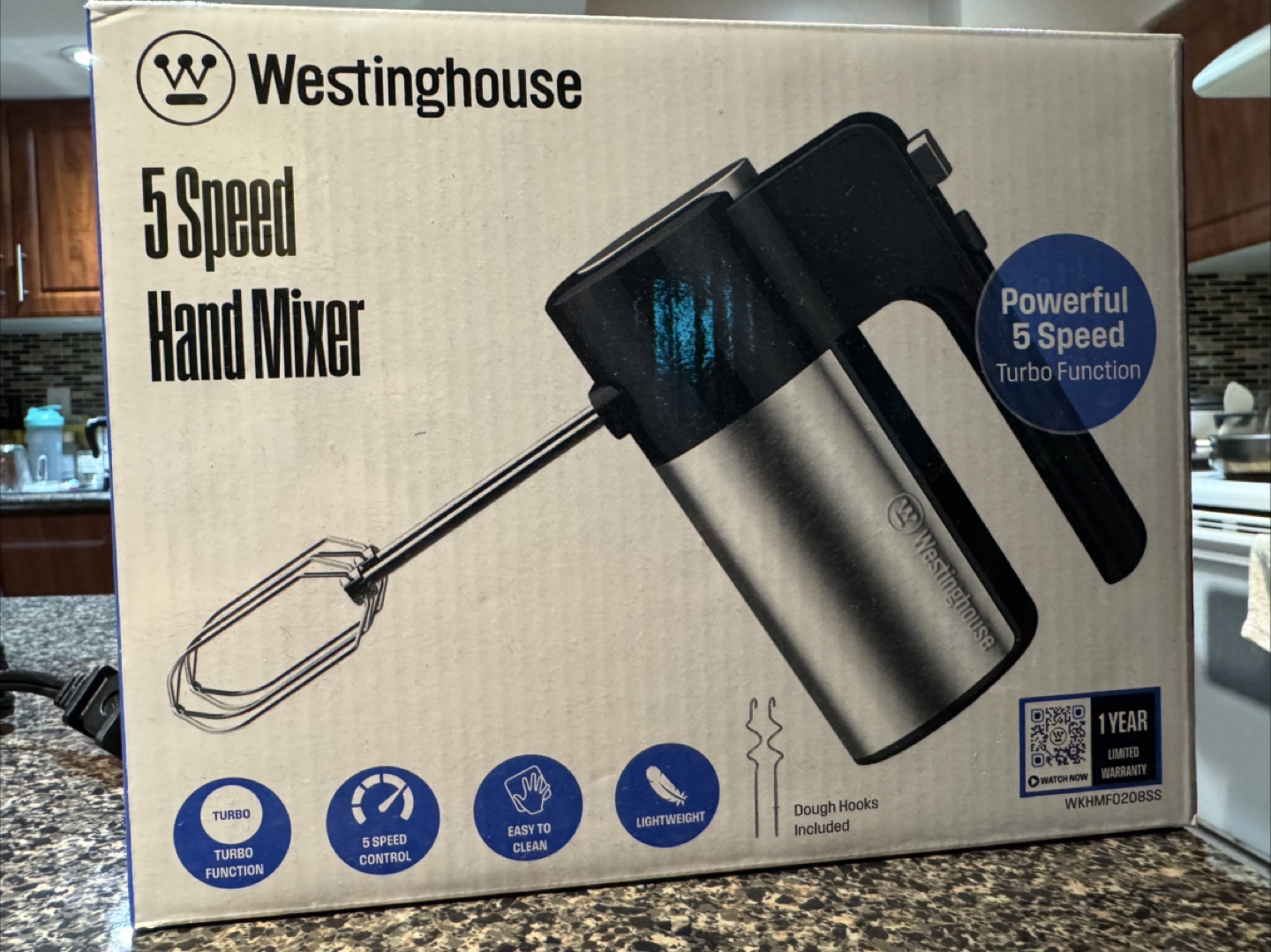Westinghouse 5-Speed Hand Mixer with Attachments