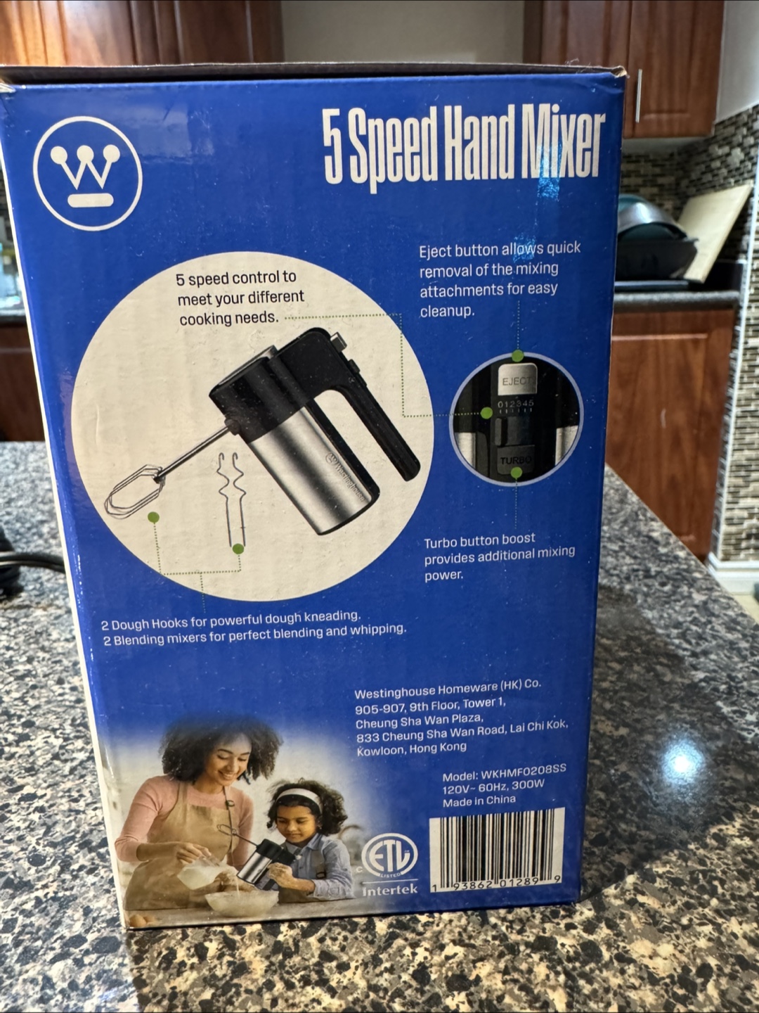 Westinghouse 5-Speed Hand Mixer with Attachments - photo 2