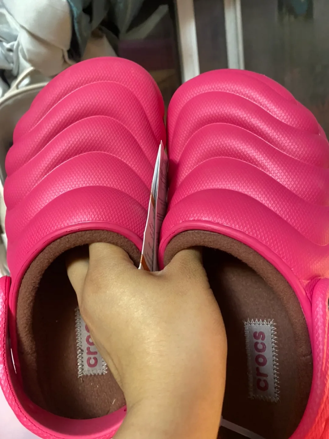 Crocs Classic Lined Clog - Pink - Women's Size 8 image indicator(5)