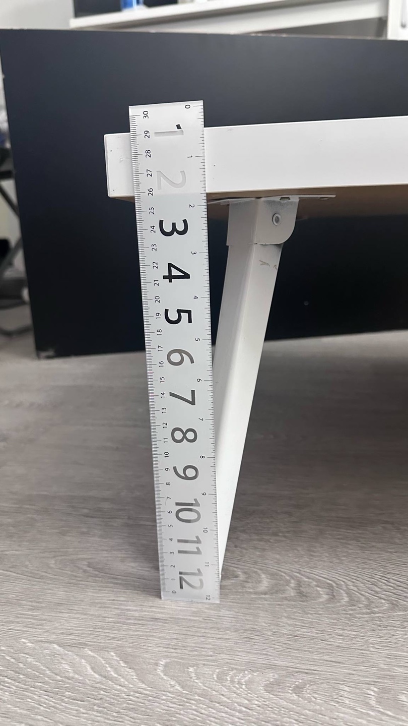 White Foldable Coffee Table - photo 3