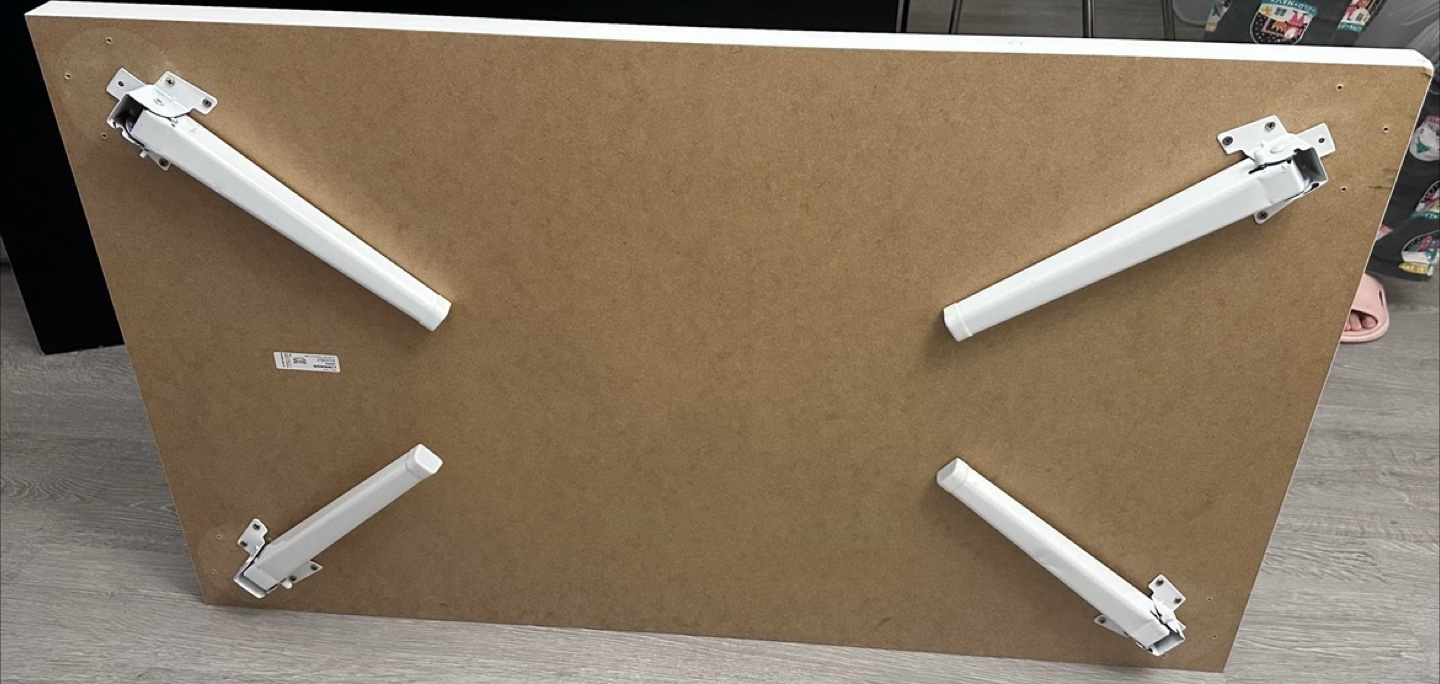 White Foldable Coffee Table - photo 4