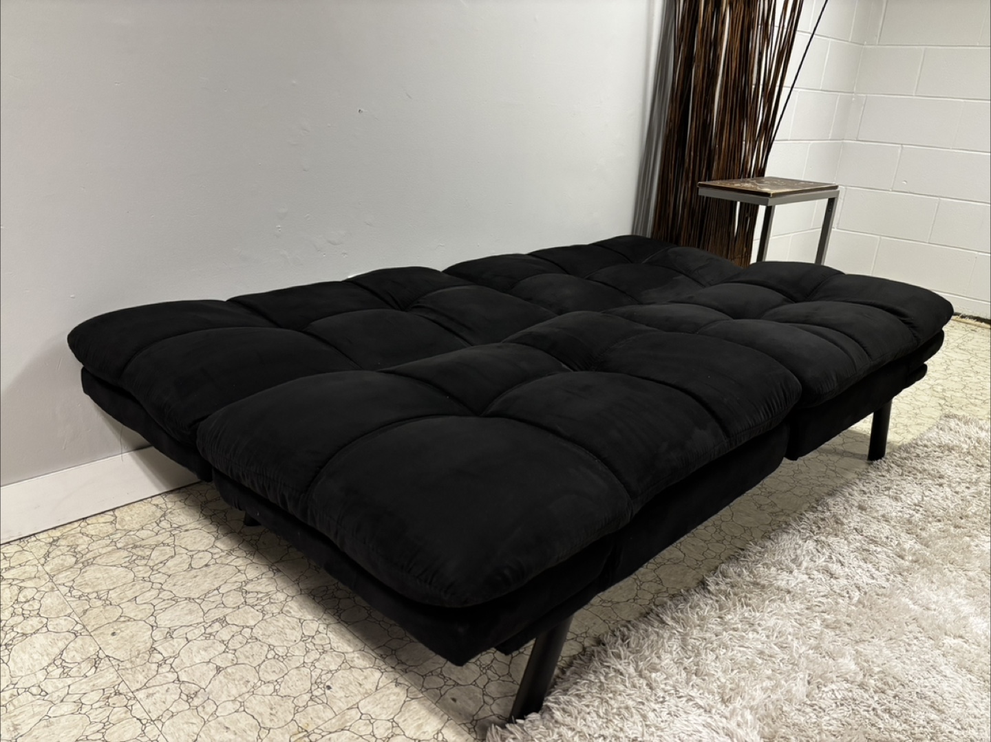Black Memory Foam Futon in Like New Condition // Free Delivery - photo 5