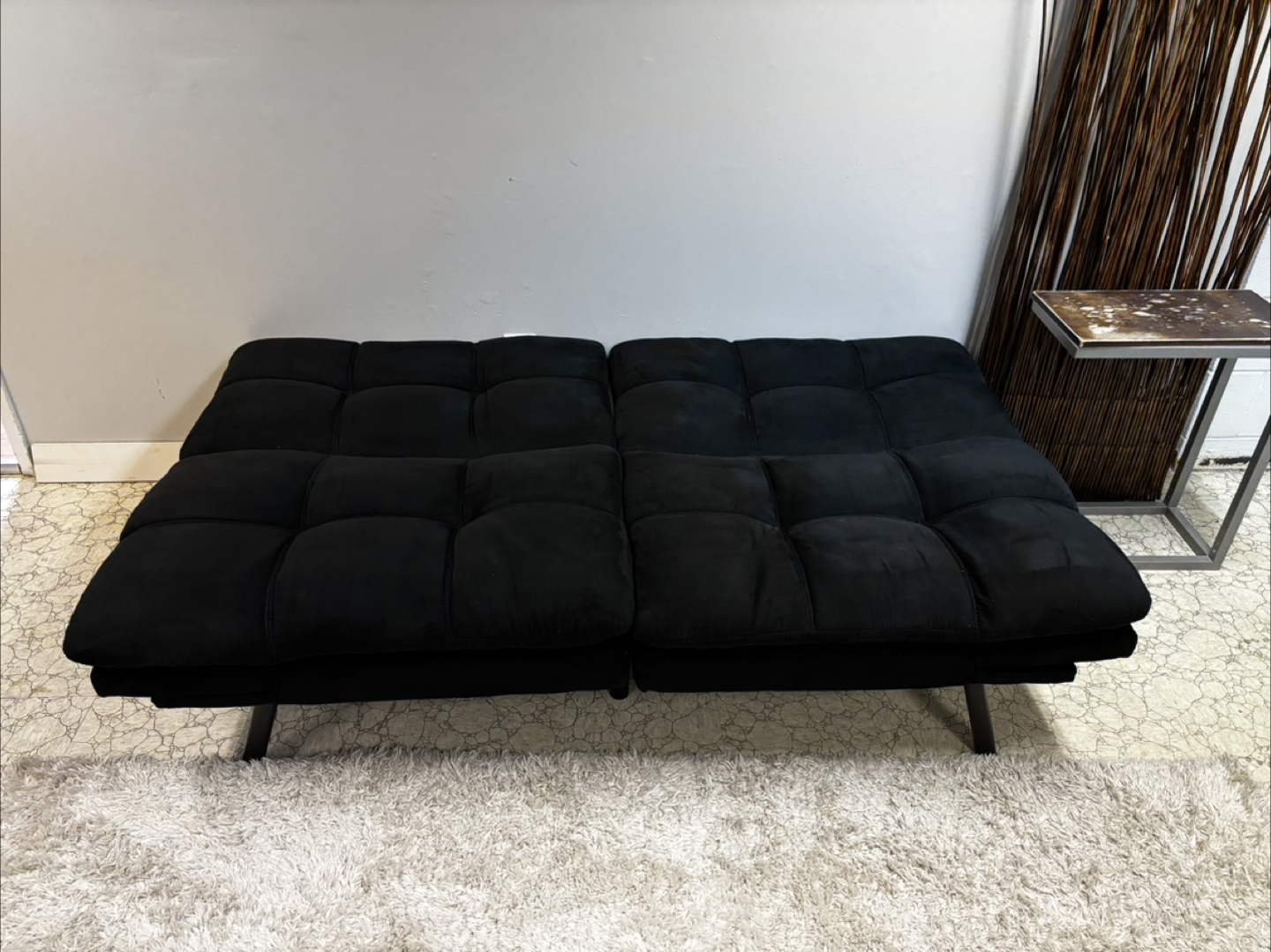 Black Memory Foam Futon in Like New Condition // Free Delivery - photo 4