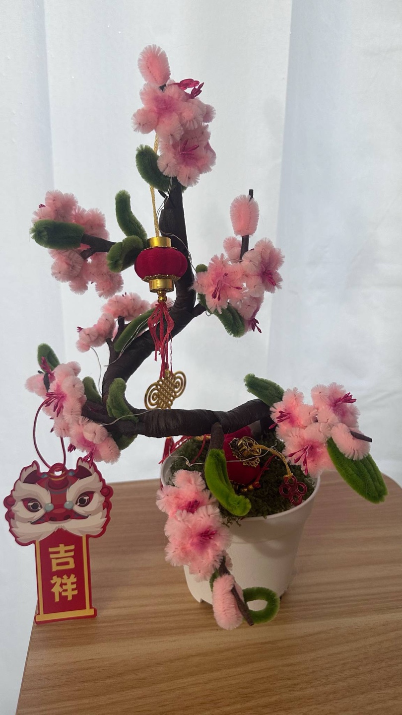 DIY blossom flower with light