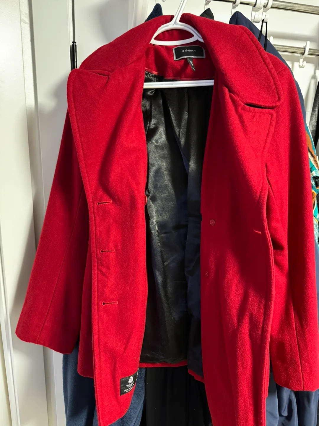 Red Double-Breasted Peacoat - Size M/M image indicator(5)