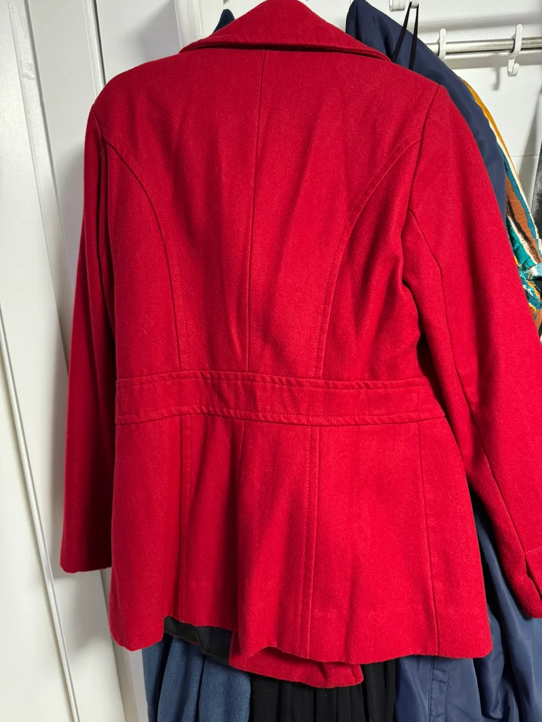 Red Double-Breasted Peacoat - Size M/M image indicator(7)