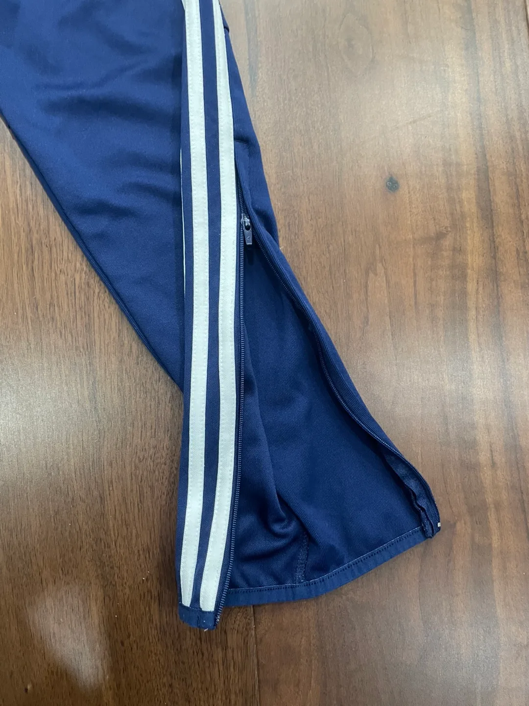 Adidas Navy Blue Tapered Track Pants - Men’s Size Small image indicator(4)
