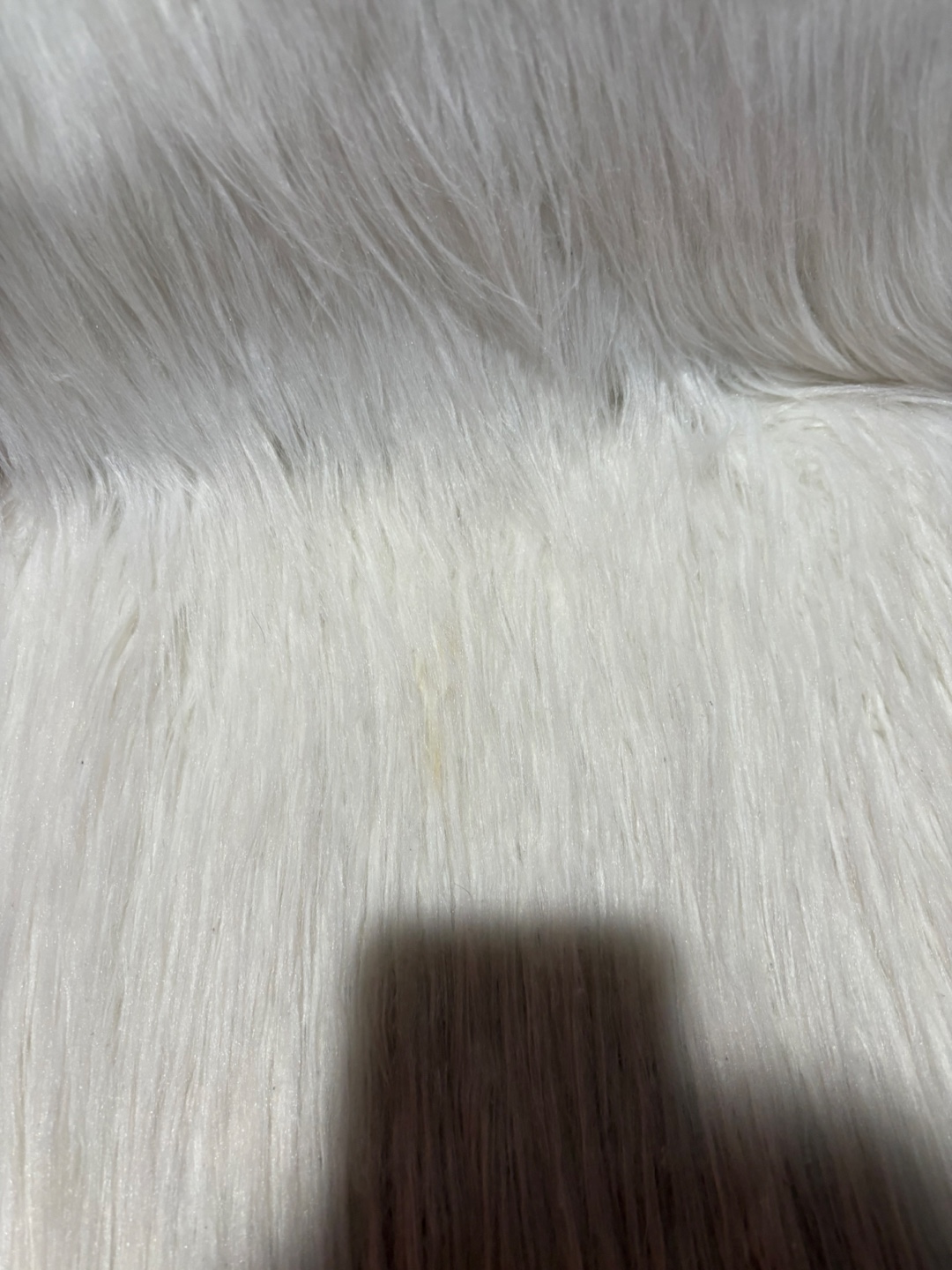 White Fur Office Chair - photo 2