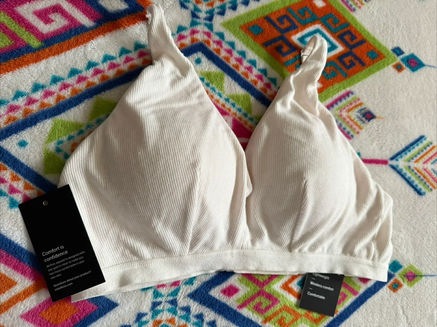 Knix Your Micro Modal Rib Bralette - Size XL+ image indicator(8)