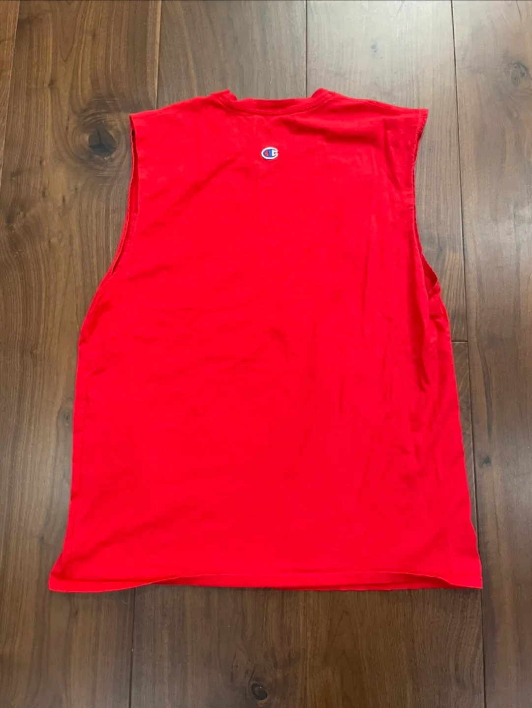 Champion Men's Red Muscle Tank Top - Size XL image indicator(2)