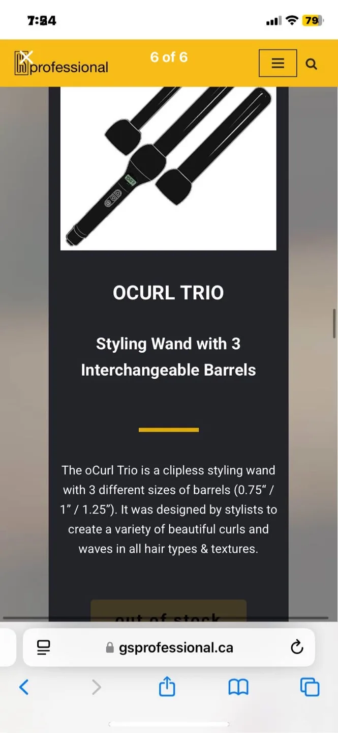 OCURL Trio 3-in-1 Interchangeable Curling Wand image indicator(2)