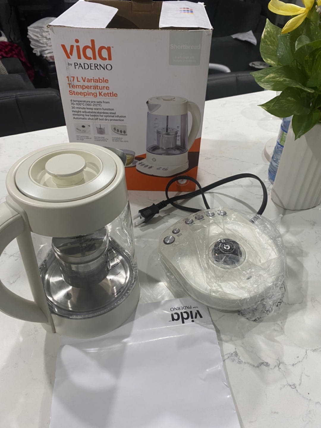 Vida by Paderno 1.7 L Variable Temperature Steeping Kettle - photo 2