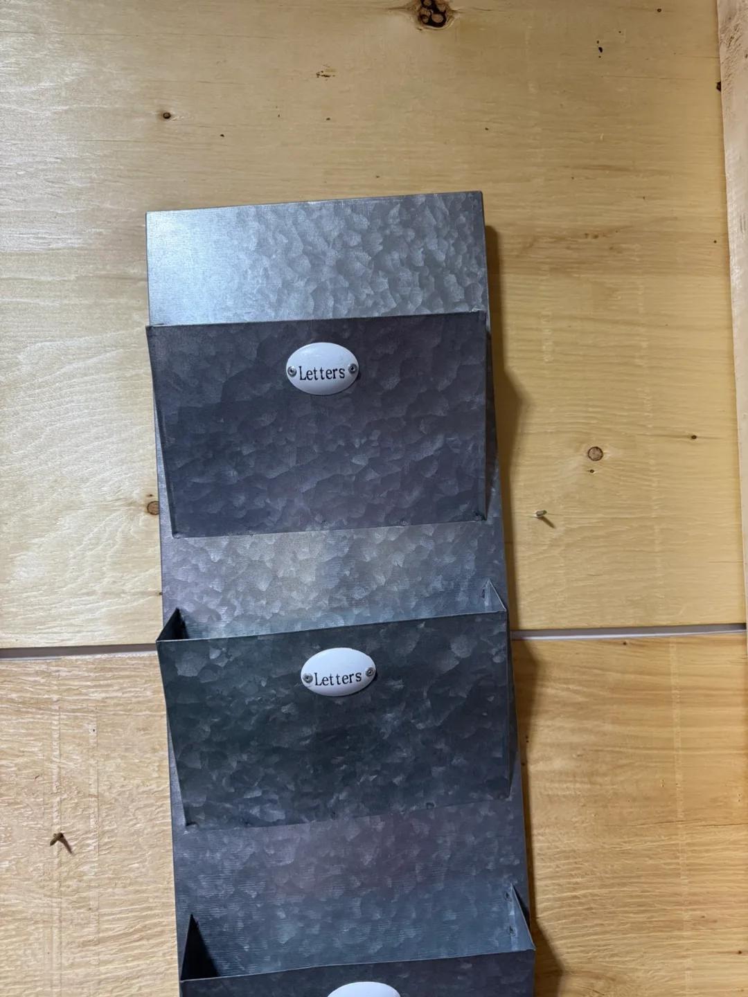 Galvanized Wall Mounted Mail Organizer thumbnail