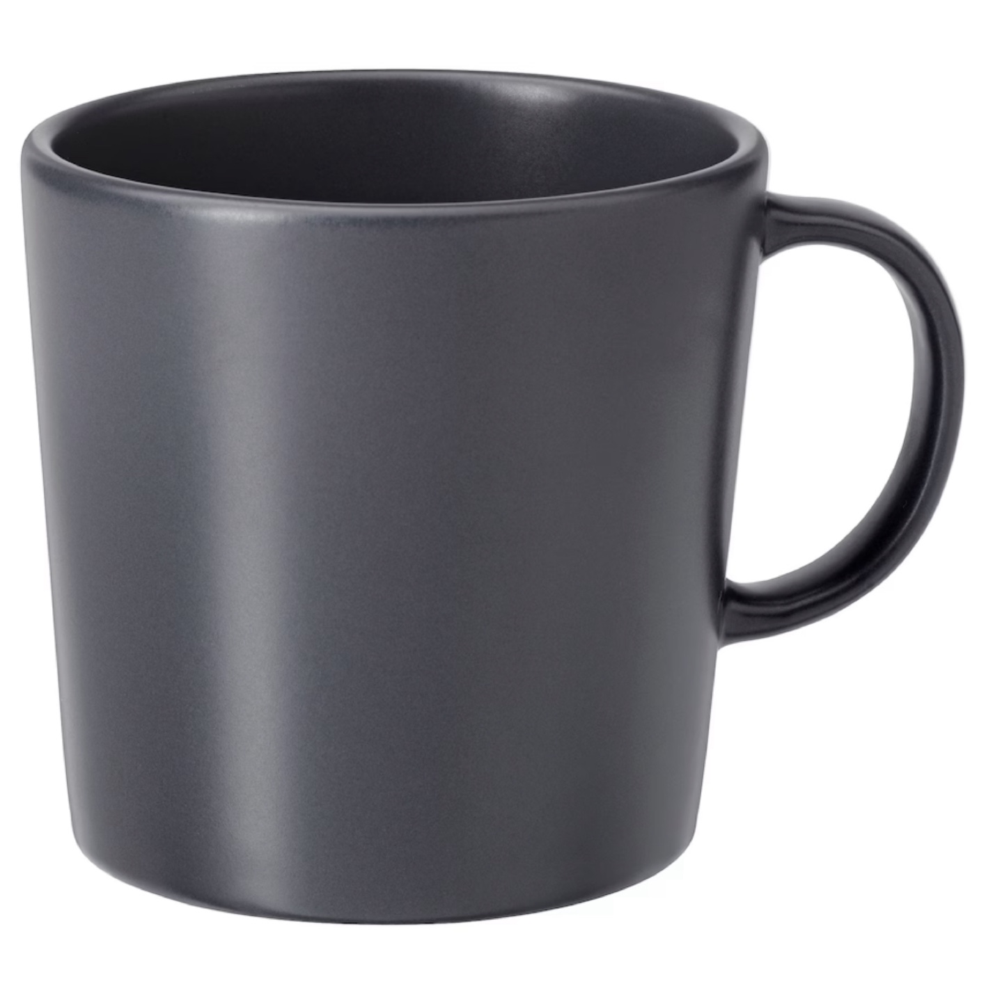 Set of Two Ceramic Mugs - Dark Grey and Teal