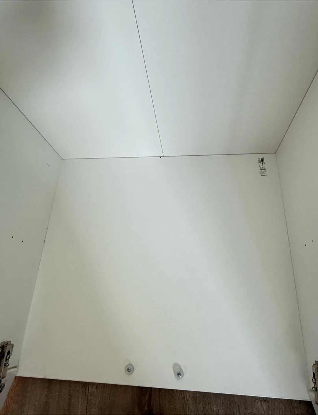 White Ikea Wardrobe with Shelf and Hanging Rod image indicator(4)