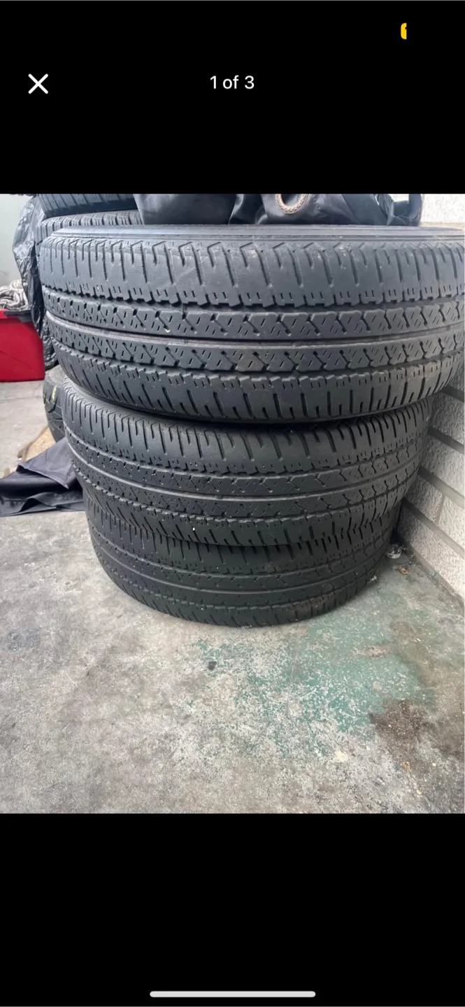 Used Goodyear all seasons Tires with Steel Rims image indicator(2)