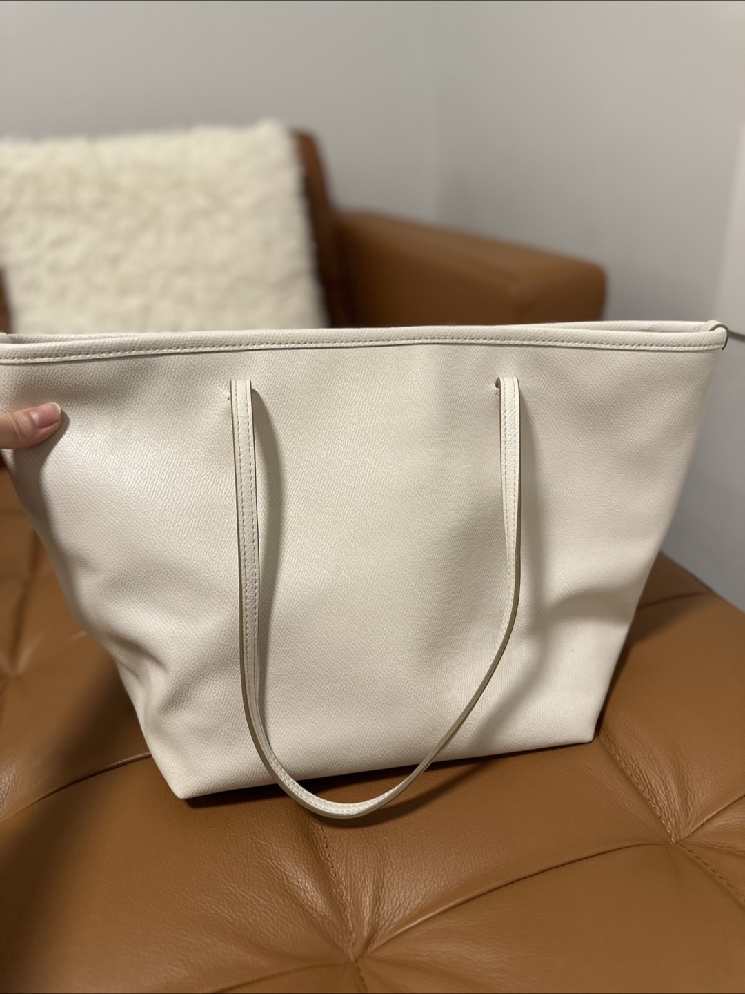 Coach City Tote Zip-Top Bag Large Capacity - Off-White - photo 5
