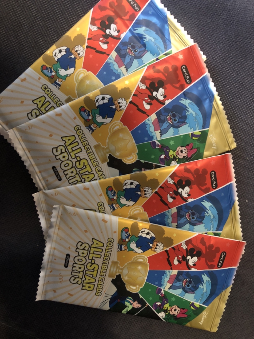 Disney All-Star Sports Collectible Card Packs (4 Packs)