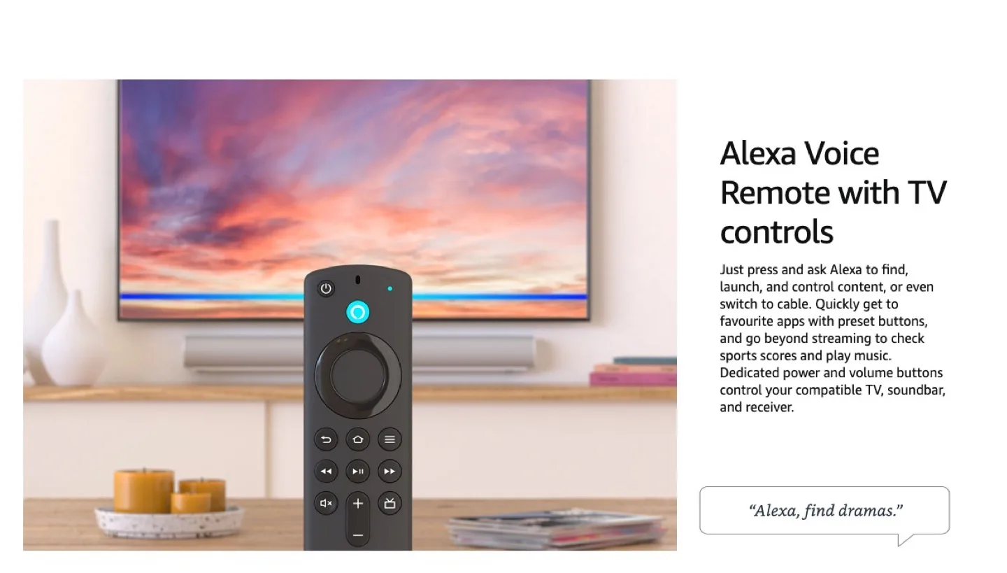 Amazon Fire TV Stick 4K Max + Black Remote Cover Case / Bundle image indicator(9)