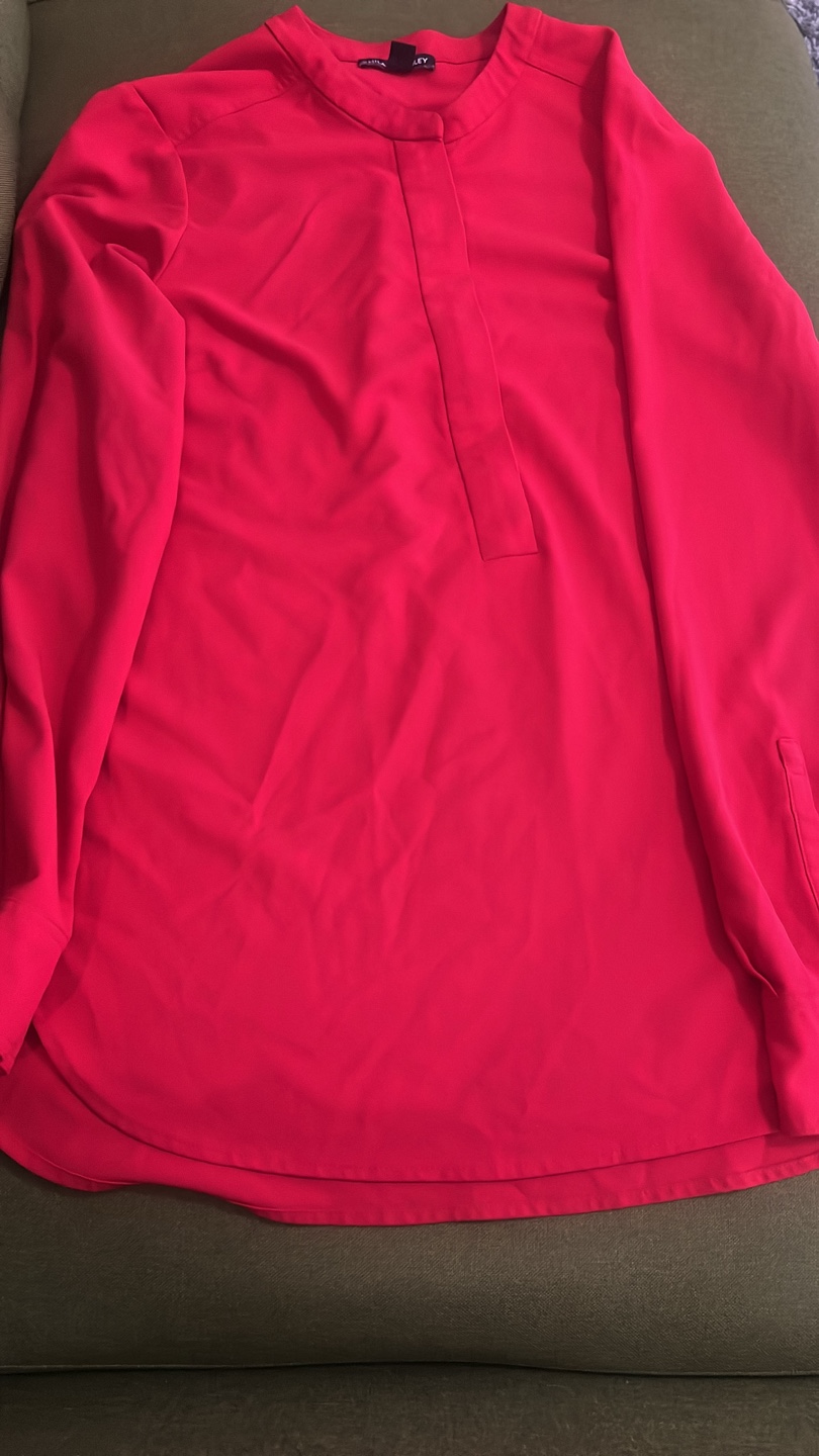 Hilary Radley Red Blouse Size L/G - photo 4