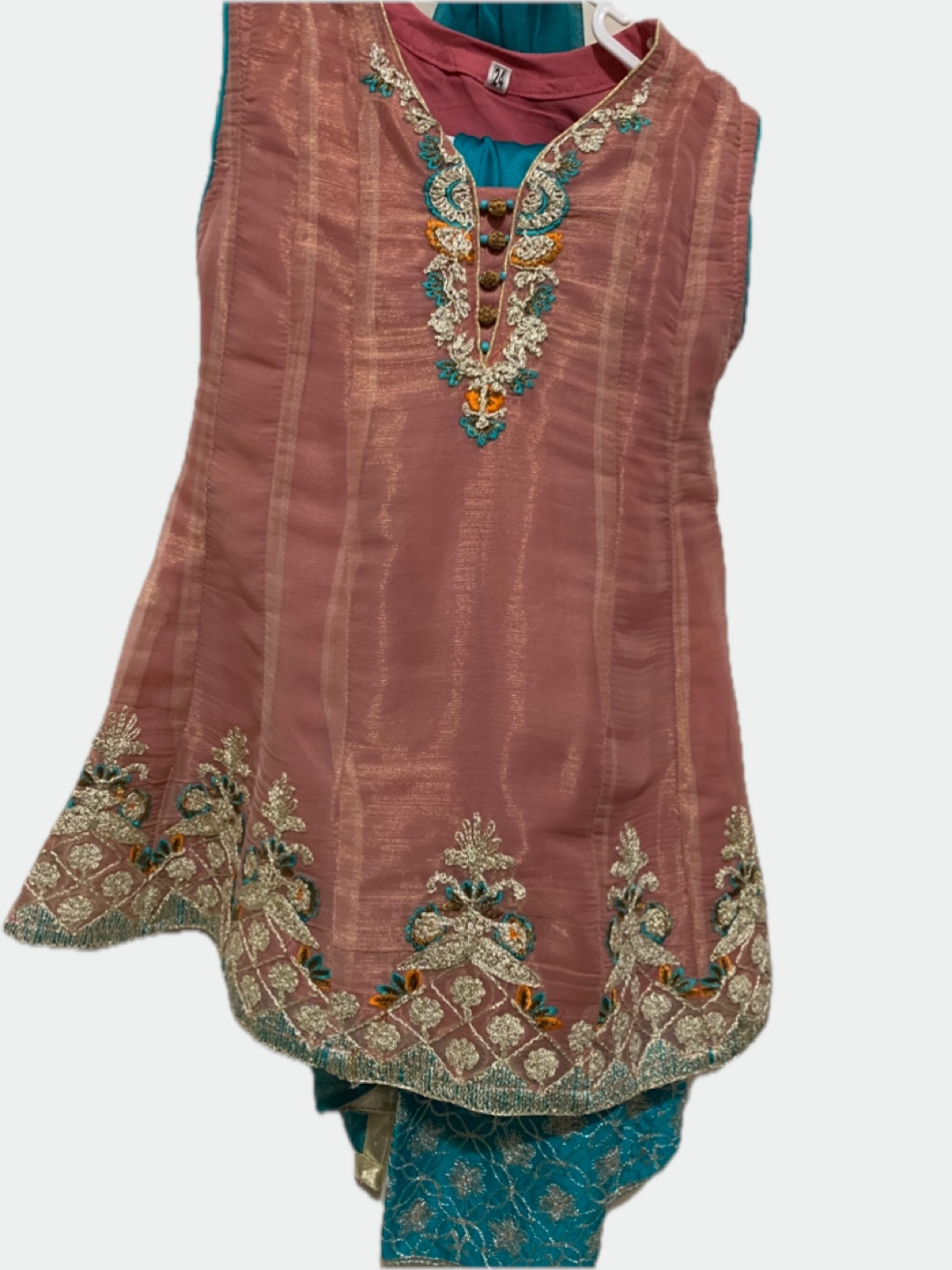 Girls' Pakistani Shalwar Kameez Suit - Size 3/4 - photo 3