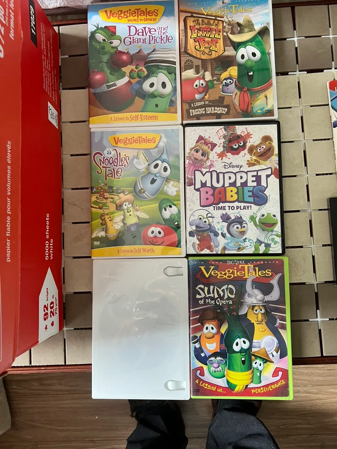 Lot of 5 VeggieTales & Muppet Babies DVDs thumbnail