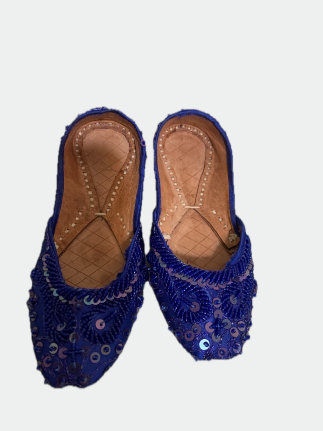 Hand-Beaded Punjabi Juttis - Assorted Colours - photo 2