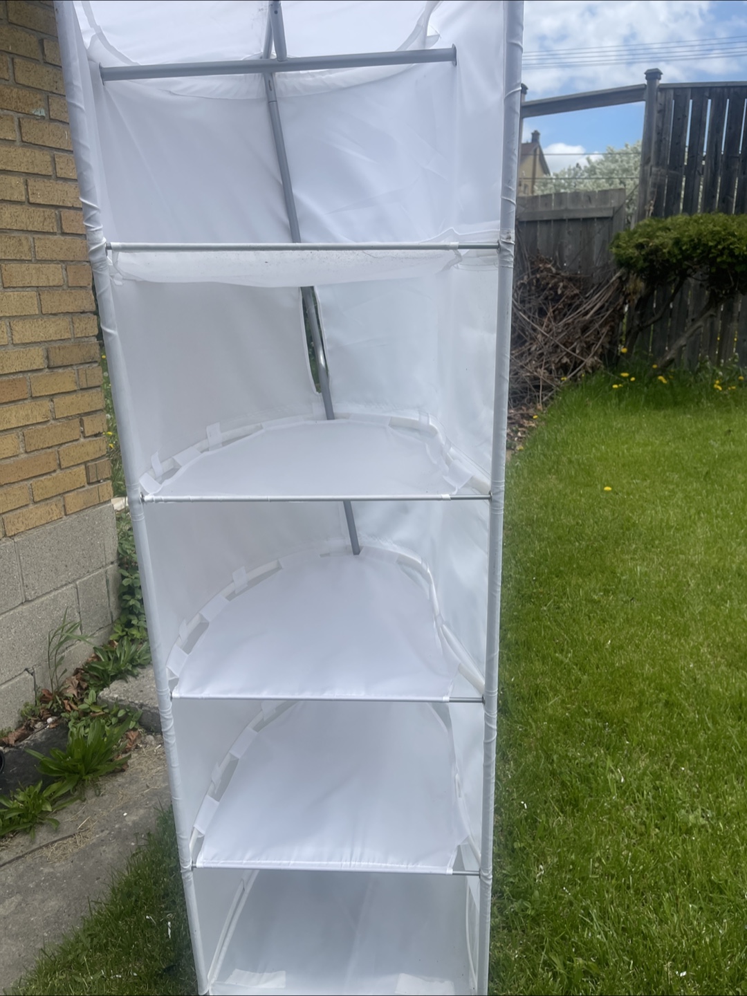 White Fabric Storage Organizer - photo 2