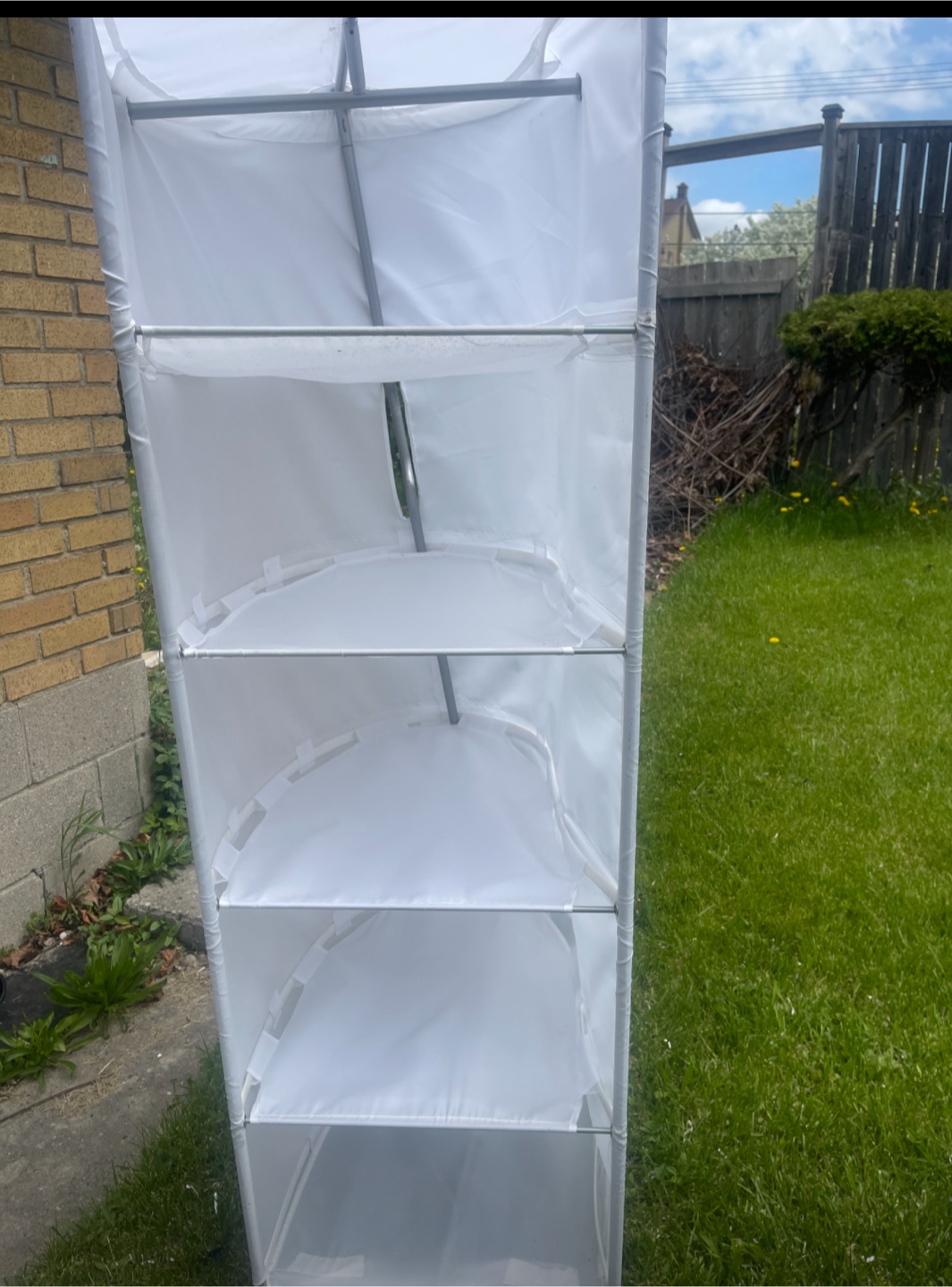 White Fabric Storage Organizer - photo 3